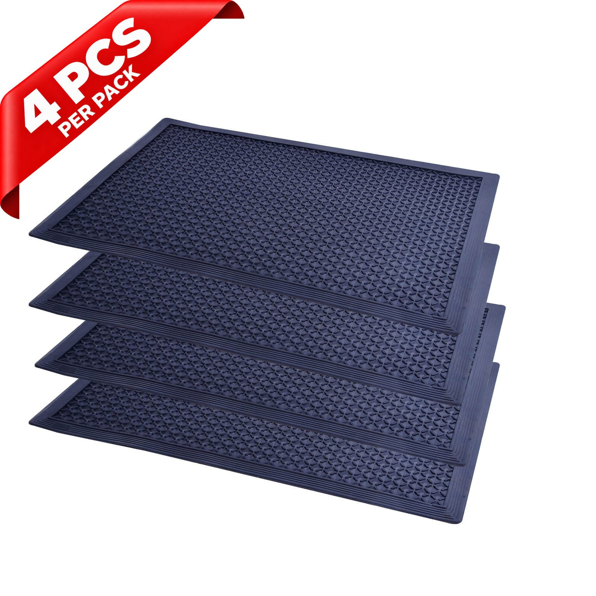 Rubber Scraper Mat - side angle