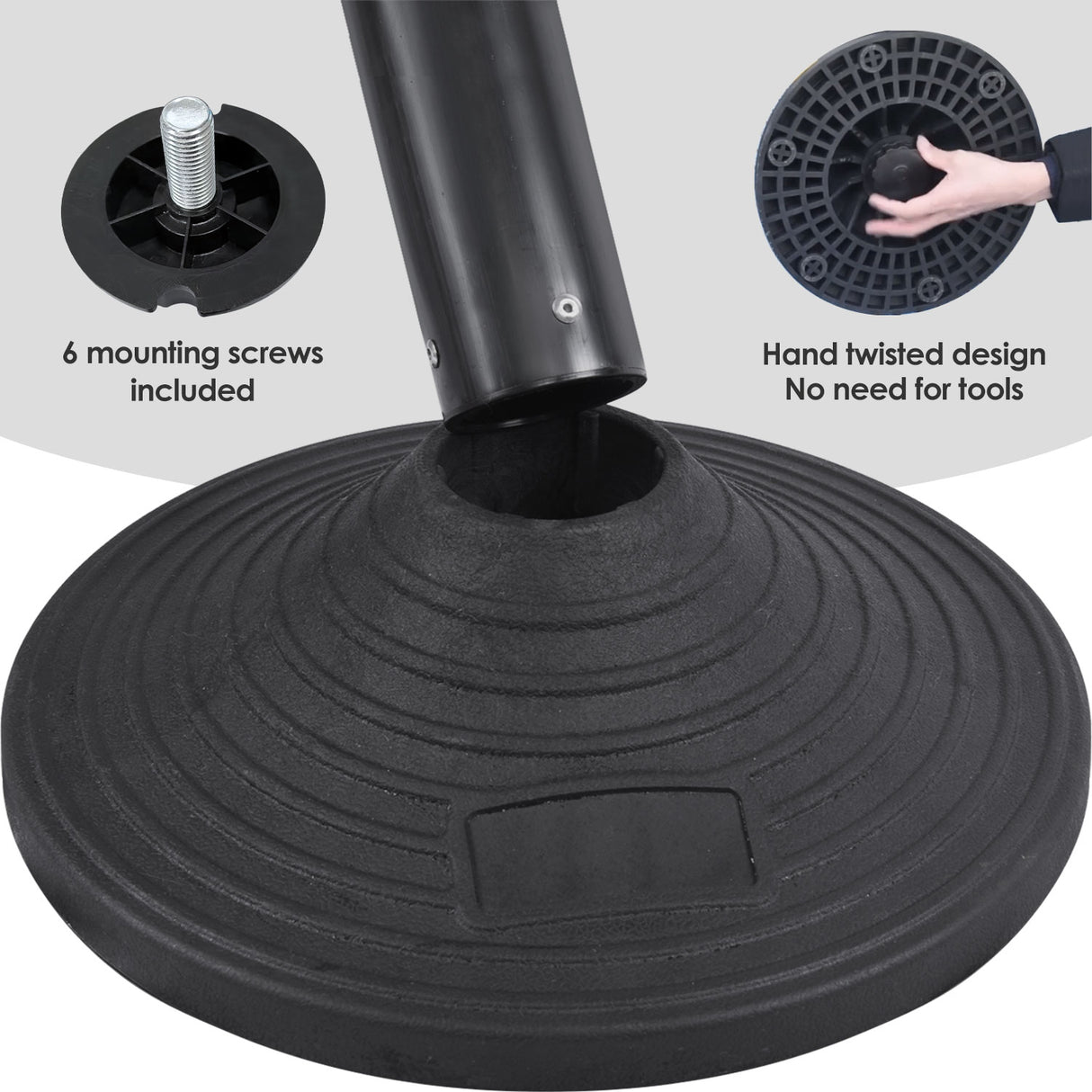 Plastic Retractable Stanchion with 10 ft Black Belt