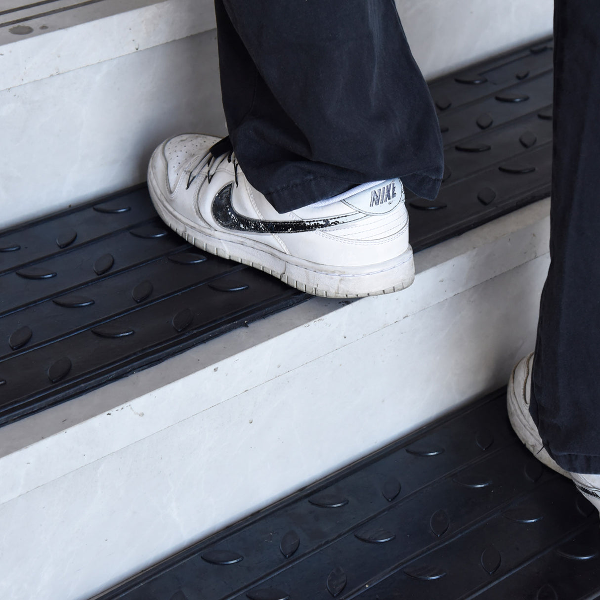 Non Slip Rubber Stair Treads – Peel & Stick or Screw Mount