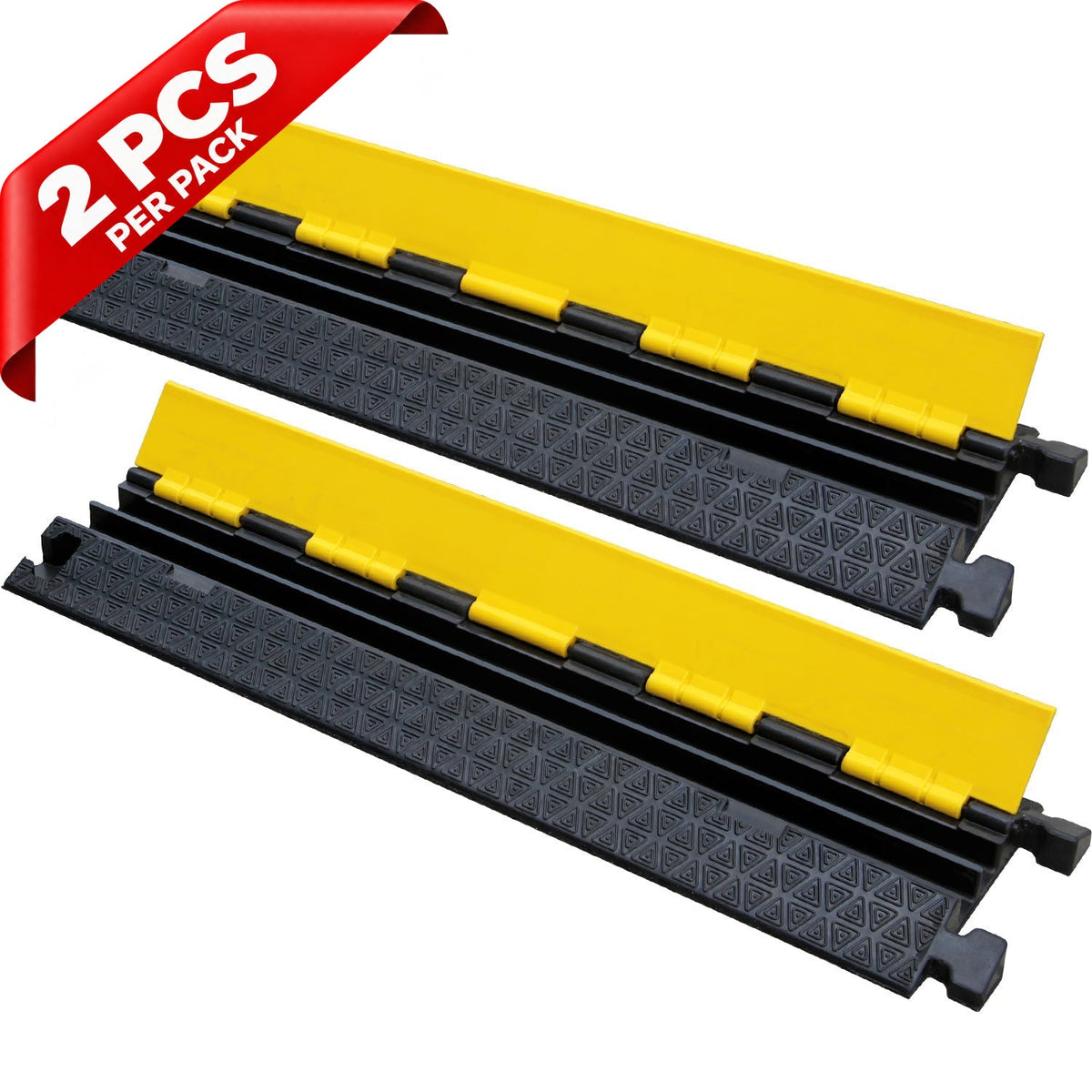 2,3,5-Channel Rubber Cable Protector Ramp - front view