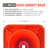 18" Solid Orange Traffic Cone with 6" ASTM Type IV Reflective Collar