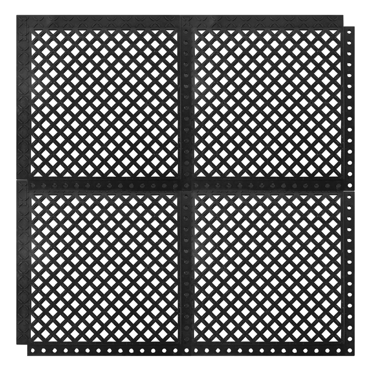 Anti fatigue Interlocking Drainage Mat Modular for Kitchen Floor , Entrance, Workplace