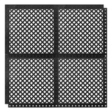 Anti fatigue Interlocking Drainage Mat Modular for Kitchen Floor , Entrance, Workplace