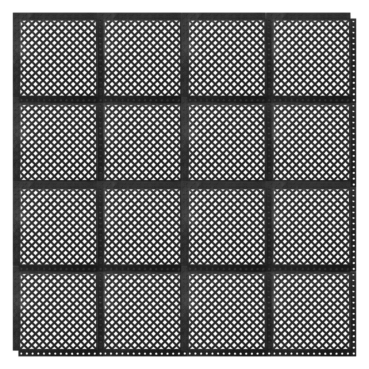 Anti fatigue Interlocking Drainage Mat Modular for Kitchen Floor , Entrance, Workplace