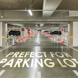 28" Black Base Slim Body Traffic Cone with 6+4" ASTM Type IV Reflective Collar