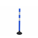 Flexible Surface Mount Delineator Post - Durable Traffic Safety Post for Parking Lots, Construction Zones, and Roadway Marking - Easy to Install, High Visibility, Impact-Resistant
