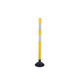 Flexible Surface Mount Delineator Post - Durable Traffic Safety Post for Parking Lots, Construction Zones, and Roadway Marking - Easy to Install, High Visibility, Impact-Resistant
