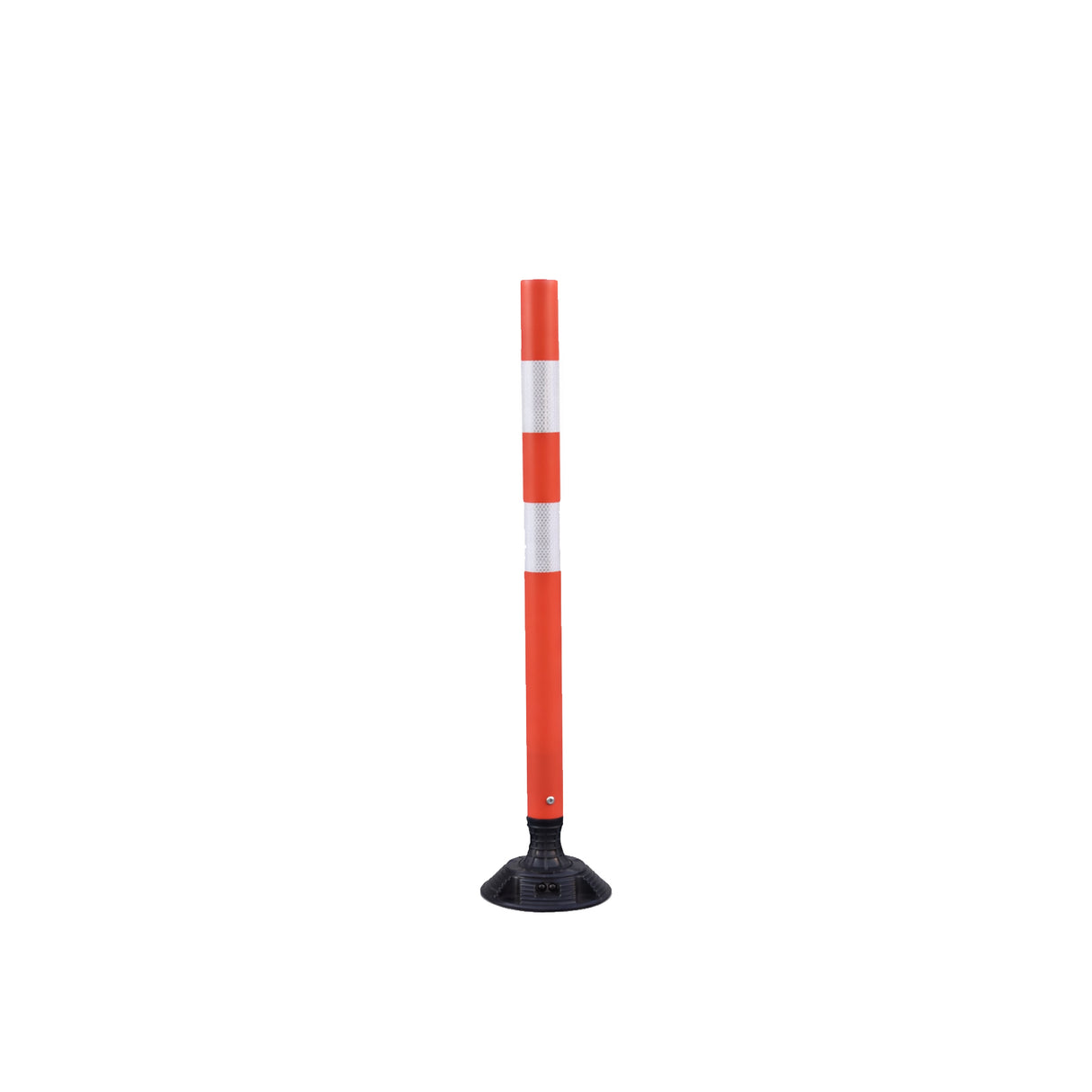 Flexible Surface Mount Delineator Post - Durable Traffic Safety Post for Parking Lots, Construction Zones, and Roadway Marking - Easy to Install, High Visibility, Impact-Resistant
