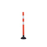 Flexible Surface Mount Delineator Post - Durable Traffic Safety Post for Parking Lots, Construction Zones, and Roadway Marking - Easy to Install, High Visibility, Impact-Resistant