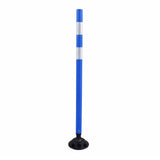 Flexible Surface Mount Delineator Post - Durable Traffic Safety Post for Parking Lots, Construction Zones, and Roadway Marking - Easy to Install, High Visibility, Impact-Resistant