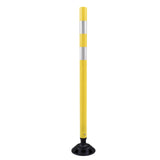 Flexible Surface Mount Delineator Post - Durable Traffic Safety Post for Parking Lots, Construction Zones, and Roadway Marking - Easy to Install, High Visibility, Impact-Resistant