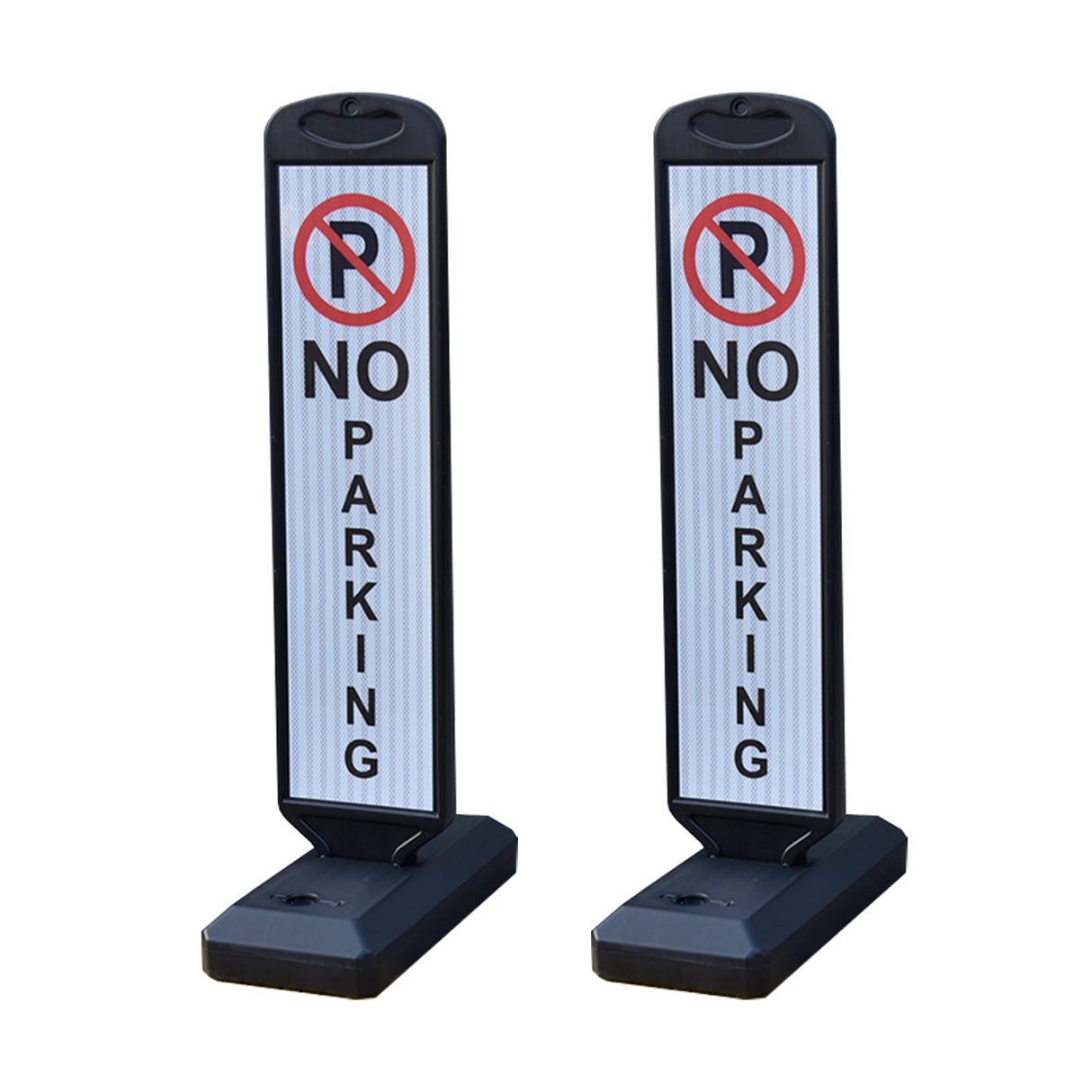Vertical Panel with Pedestrian Cross Sign,Valet Parking,No Parking,ADA Sign - packaging and contents