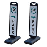 Vertical Panel with Pedestrian Cross Sign,Valet Parking,No Parking,ADA Sign - mounted installation