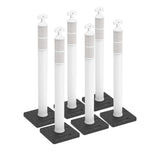 6PCS T-Top Delineator Post with Rubber /Water Filled Base - close-up detail