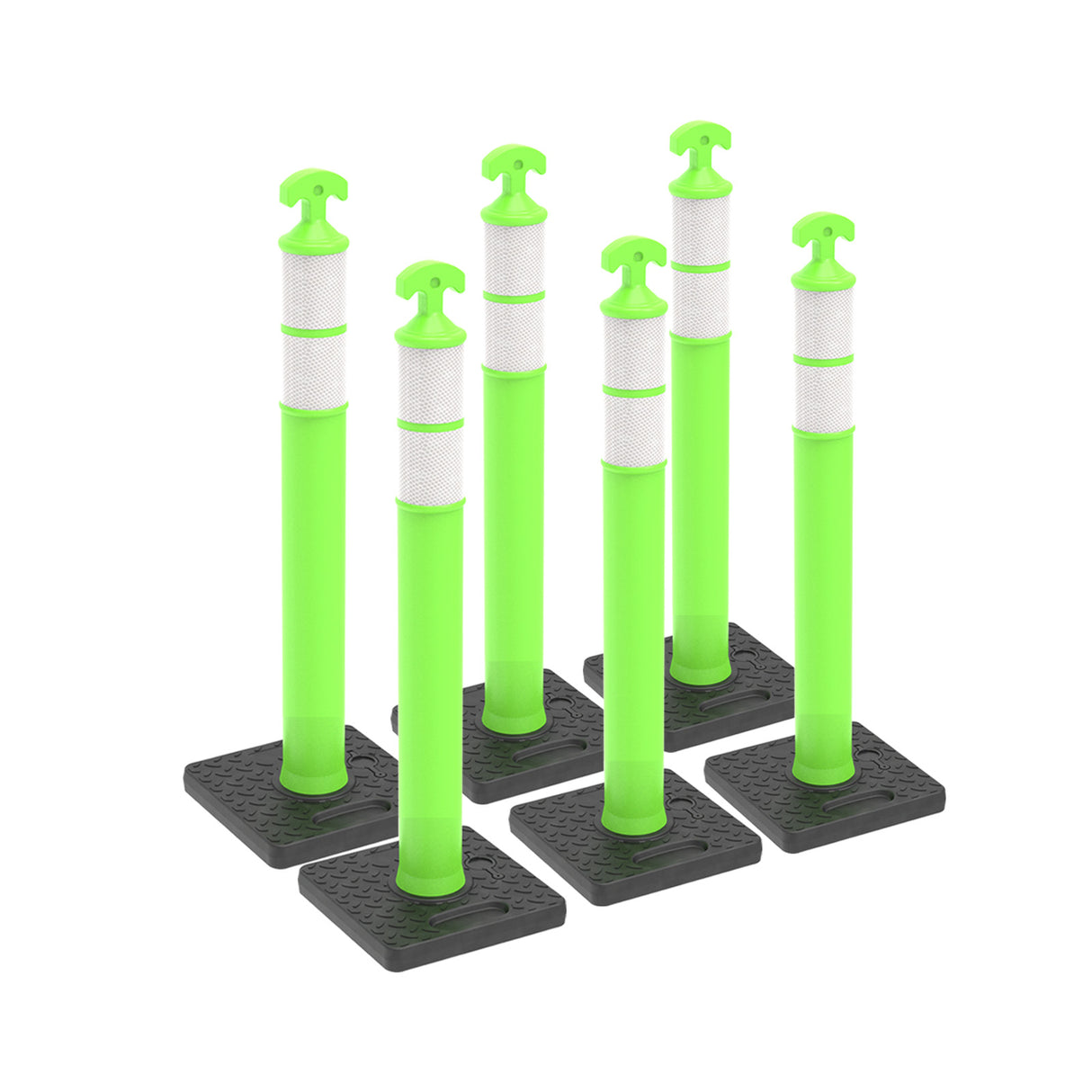 6PCS T-Top Delineator Post with Rubber /Water Filled Base - material detail