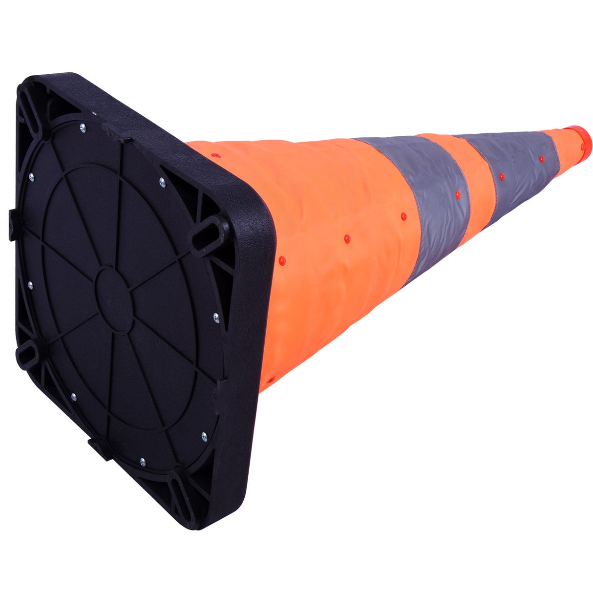 【4PCS】28“ inch Black Base Collapsible Cone with CNSS High Reflectivity Oxford Cloth