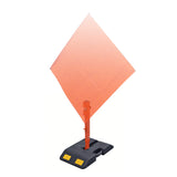 23Inch Portable Roll-Up Sign Stand with Weighted Rubber Base for Roadwork Events & Construction Safety