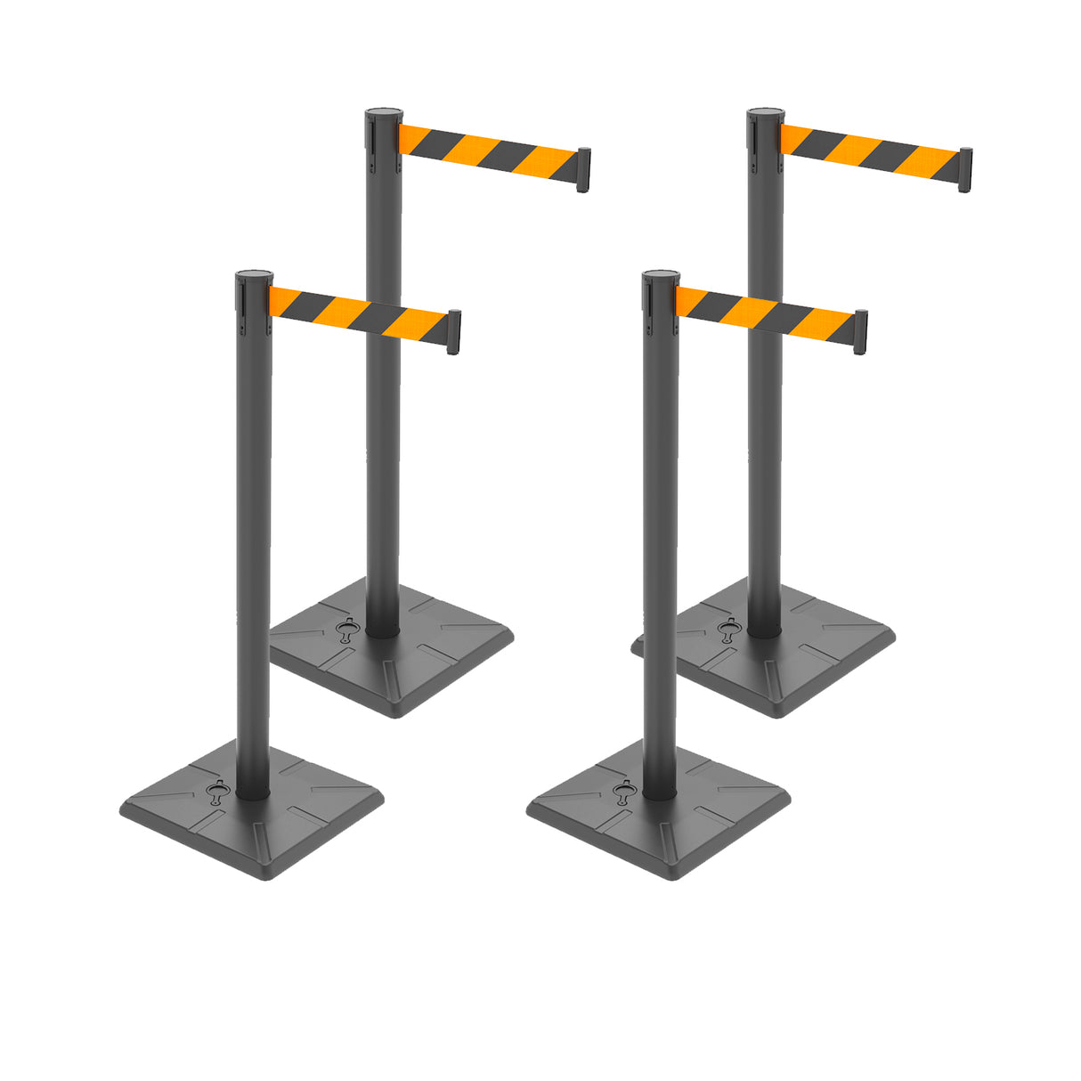 10ft Retractable Belt Stanchion Barrier - close-up detail