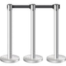 Stainless Steel Retractable Stanchion with 10 ft Black Belt
