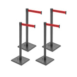 10ft Retractable Belt Stanchion Barrier - with accessories