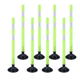 Flexible Surface Mount Delineator Post - Durable Traffic Safety Post for Parking Lots, Construction Zones, and Roadway Marking - Easy to Install, High Visibility, Impact-Resistant