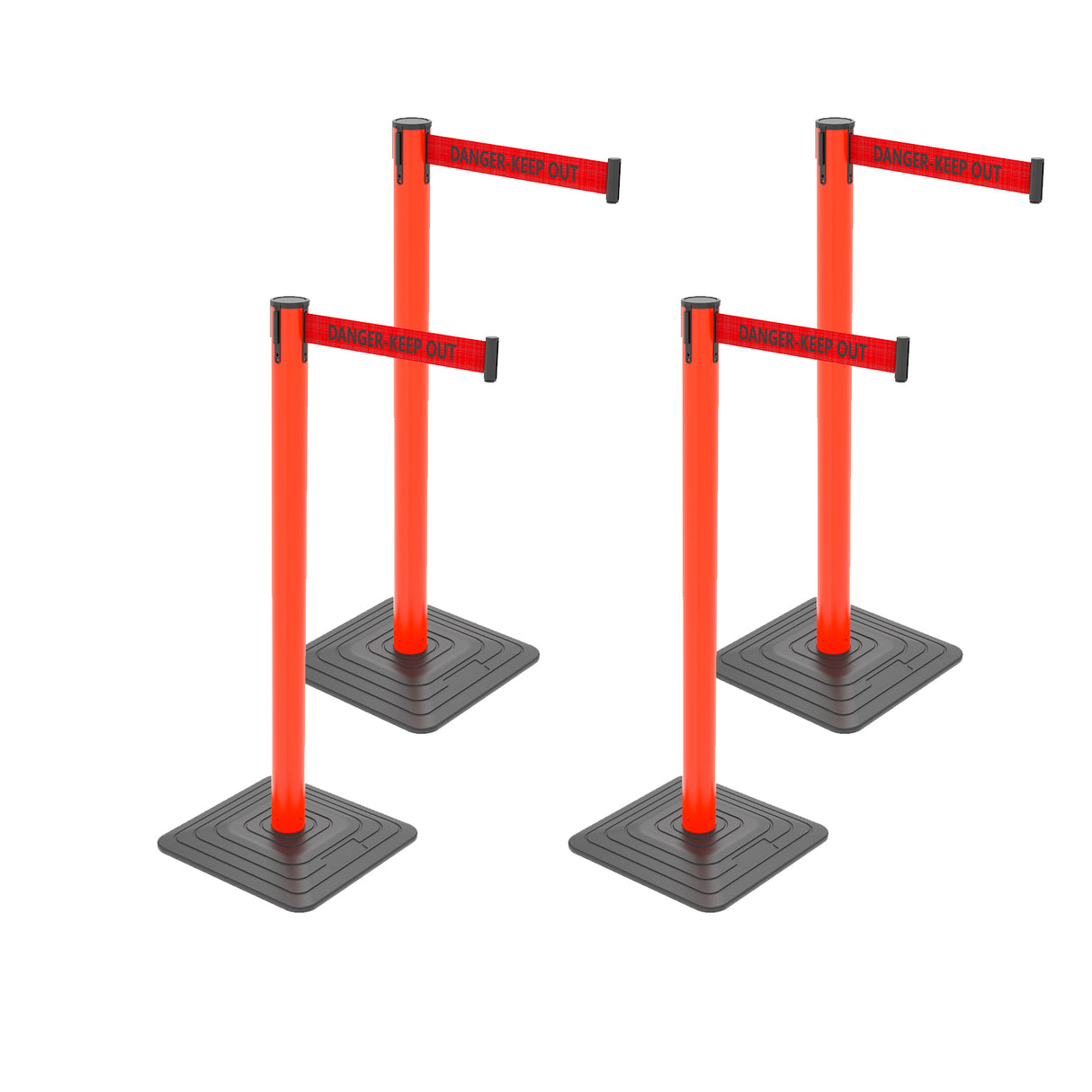 10ft Retractable Belt Stanchion Barrier - close-up detail