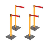 10ft Retractable Belt Stanchion Barrier - product dimensions