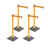 10ft Retractable Belt Stanchion Barrier - with accessories