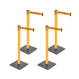 10ft Retractable Belt Stanchion Barrier - full setup