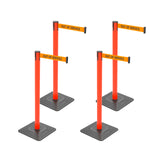 10ft Retractable Belt Stanchion Barrier - product dimensions