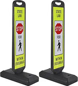 Double Sided Pedestrian Crosswalk Sign