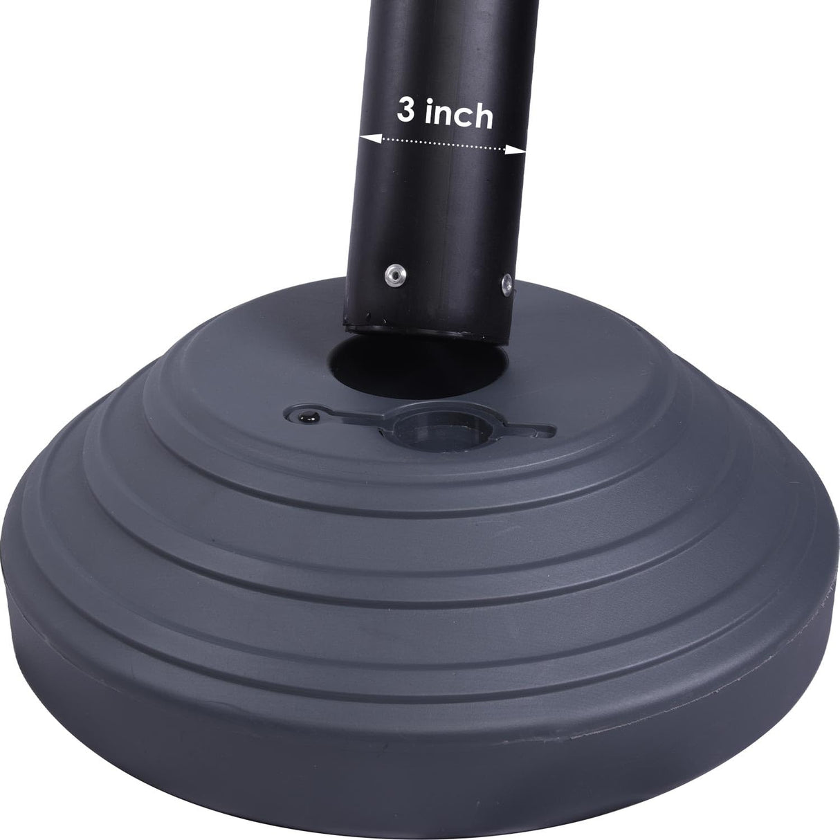 Plastic Retractable Stanchion with 10 ft Black Belt