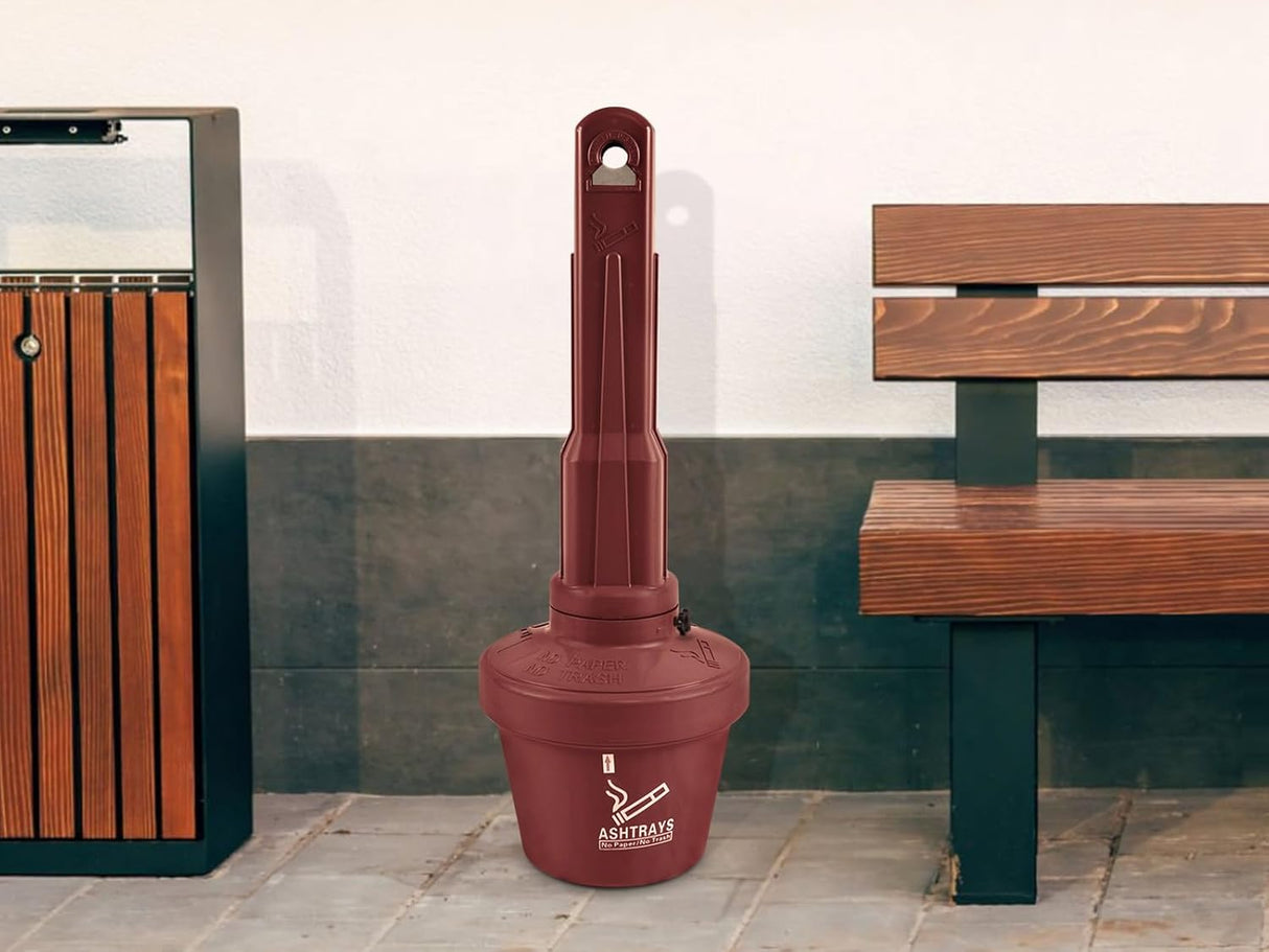 Outdoor AshTray Cigarette Butt Receptacle Disposal
