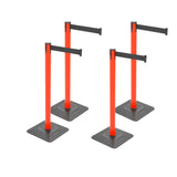 10ft Retractable Belt Stanchion Barrier - product dimensions