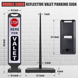 Valet Parking Sign with Water Filled Base