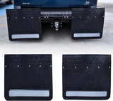 Rubber Mud Flap and Adjustable Hitch-Mounted System