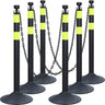 Delineator Post With Chain 6PCS