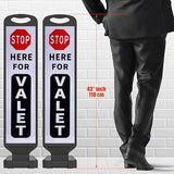 Valet Parking Sign with Water Filled Base