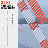 48Inch Fiberglass Snow Stakes