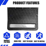 Rubber Mud Flap and Adjustable Hitch-Mounted System