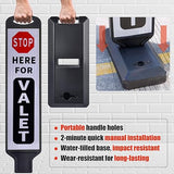 Valet Parking Sign with Water Filled Base