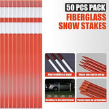 48Inch Fiberglass Snow Stakes