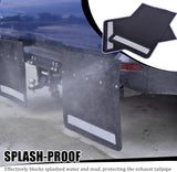 Rubber Mud Flap and Adjustable Hitch-Mounted System