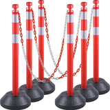 Delineator Post With Chain 6PCS