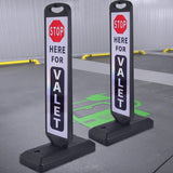 Valet Parking Sign with Water Filled Base