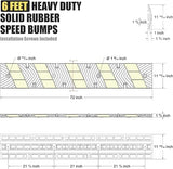 Heavy Rubber Speed Bump Hump