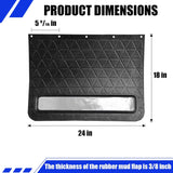 Rubber Mud Flap and Adjustable Hitch-Mounted System