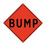 36" Reflective Orange Vinyl Roll-Up Sign