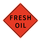 36" Reflective Orange Vinyl Roll-Up Sign