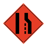 36" Reflective Orange Vinyl Roll-Up Sign